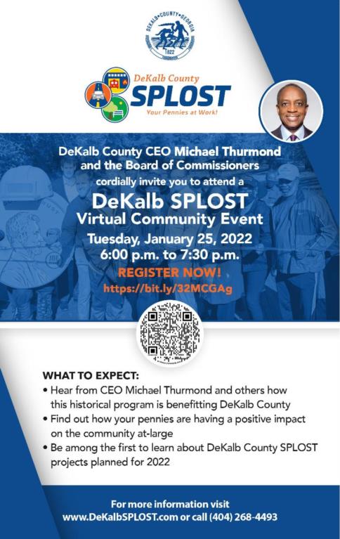 DeKalb SPLOST Virtual Community Event